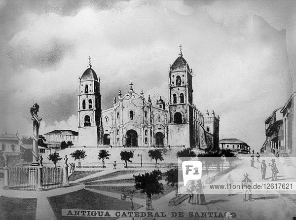 Alte Kathedrale von Santiago de Cuba  (1523)  1920er Jahre. Künstler: Unbekannt