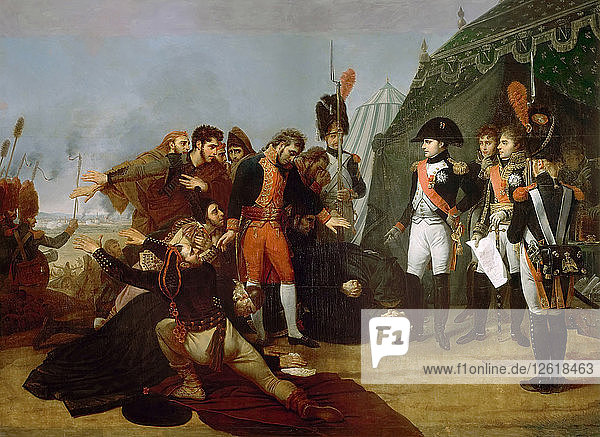Die Kapitulation von Madrid  4. Dezember 1808. Künstler: Gros  Antoine Jean  Baron (1771-1835)