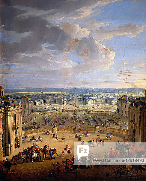 Die Grande Écurie (Königliche Ställe) des Schlosses von Versailles. Künstler: Martin  Jean-Baptiste (1659-1735)