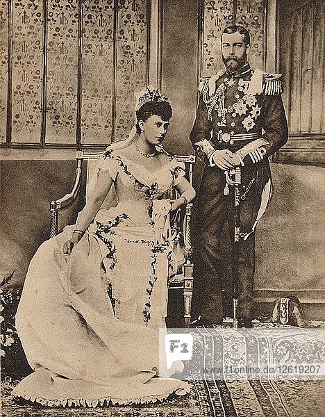 Die königliche Hochzeit  1893 (1935). Künstler: Unbekannt.