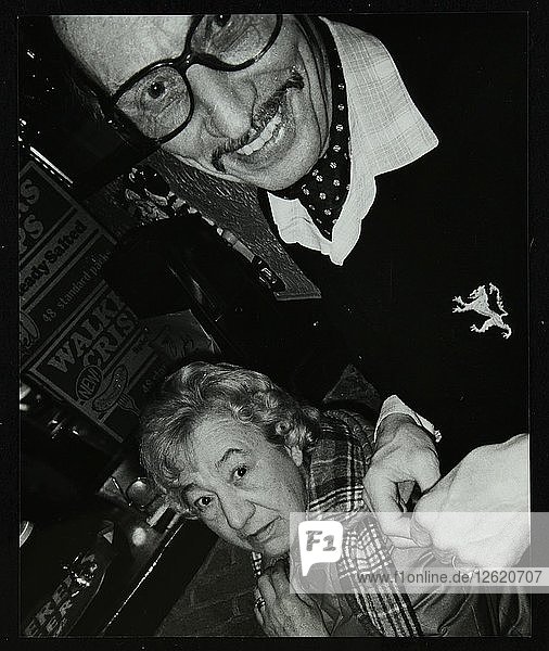 Tom and Marian Burnham at The Bell  Codicote  Hertfordshire  December 1986. Artist: Denis Williams