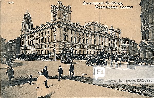 Regierungsbüros Great George Street (GOGGS)  Westminster  London  um 1910. Künstler: Unbekannt