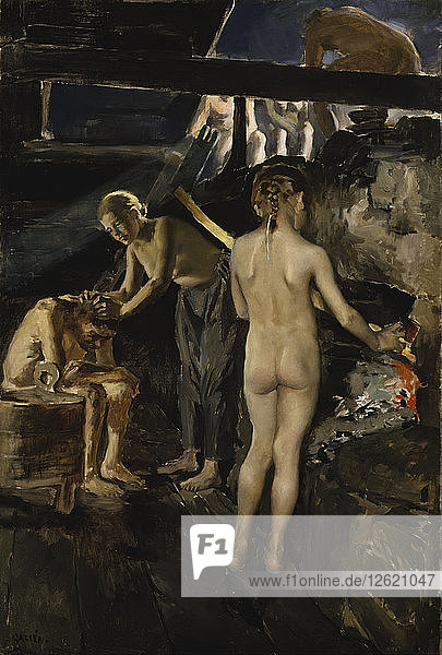 In the Sauna. Artist: Gallen-Kallela  Akseli (1865-1931)
