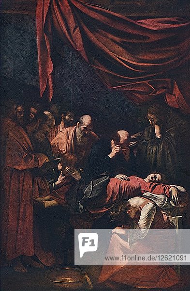 Tod der Jungfrau  um 1606. Künstler: Michelangelo Caravaggio.