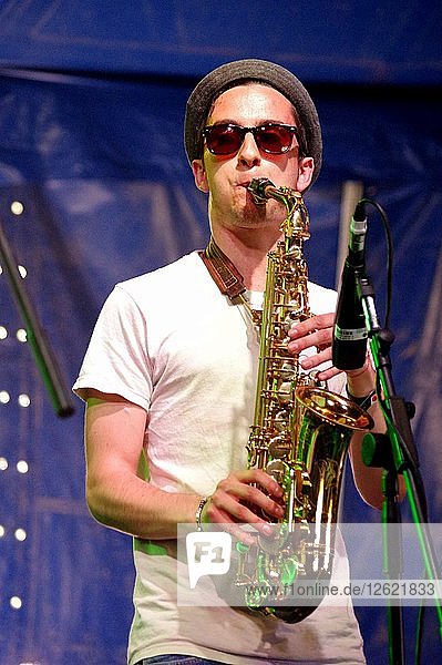 Rich Muscat Love Supreme Jazz Festival Glynde Place East Sussex 2014. Artist: Brian OConnor.