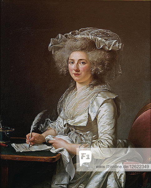 Porträt von Madame Roland. Künstler: Labille-Guiard  Adélaïde (1749-1803)