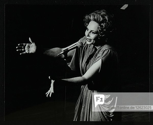 Marion Montgomery singing at the Forum Theatre  Hatfield  Hertfordshire  17 March 1979. Artist: Denis Williams