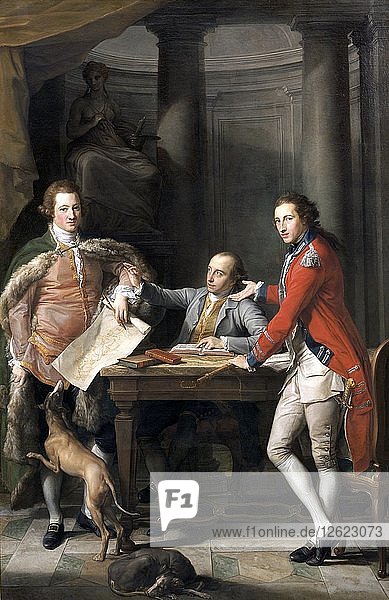 Sir Watkin Williams Wynn  Thomas Apperley  und Captain Edward Hamilton  1768-72 Künstler: Pompeo Batoni.