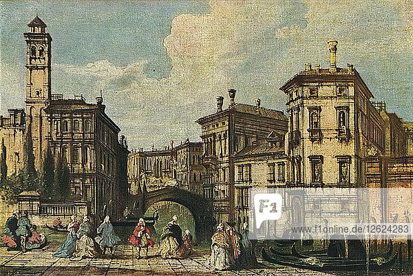 Venedig: Eingang zum Cannaregio  um 19. Jahrhundert. Künstler: Unbekannt.