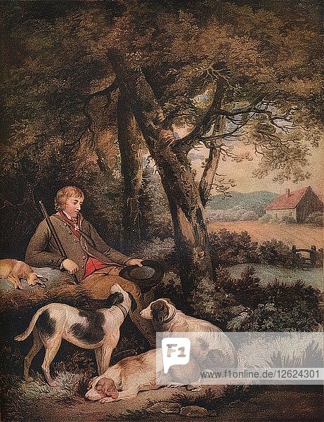 Der müde Sportsmann  um 1803. Künstler: George Morland  William Bond.