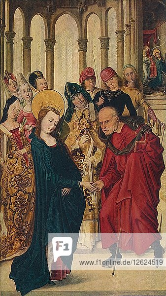Die Hochzeit der Jungfrau  15. Jahrhundert. Künstler: Meister der Ansicht von Ste Gudule.