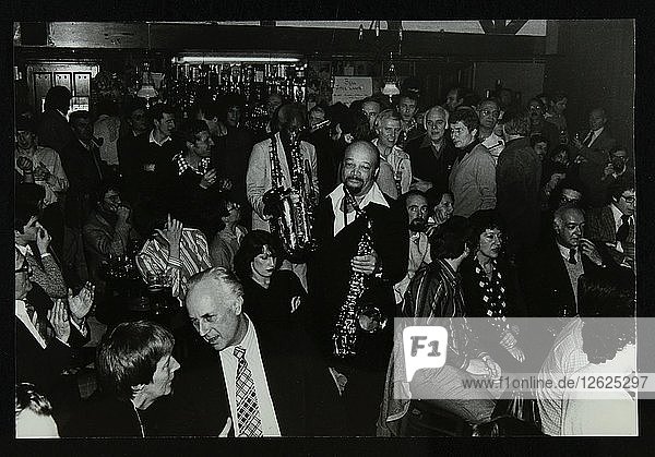 Saxophonists Red Holloway and Sonny Stitt at The Bell  Codicote  Hertfordshire  24 November 1980. Artist: Denis Williams