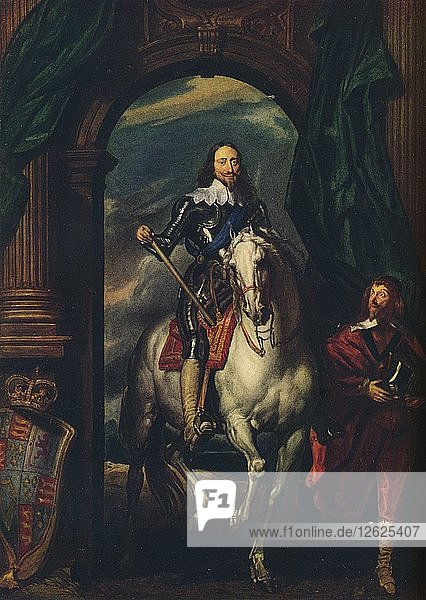 Karl I. (1600-1649) mit M. de St. Antoine  1633  (1913). Künstler: Anthony van Dyck