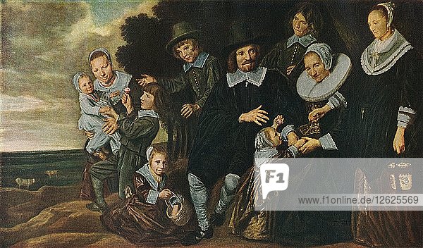 Eine Familiengruppe in einer Landschaft  1647-50. Künstler: Frans Hals.