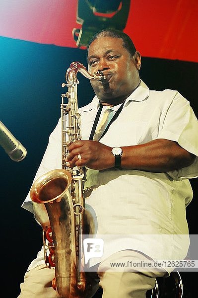 Pee Wee Ellis Love Supreme Jazz Festival Glynde Place East Sussex 2015. Artist: Brian OConnor.