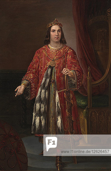 König Sancho III. von Kastilien  1850. Künstler: Castelaro y Perea  José (1800-1873)
