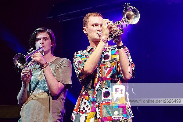 Jack Courtney und Rob Smith  Love Supreme Jazz Festival  Glynde Place  East Sussex  2015. Künstler: Brian OConnor.