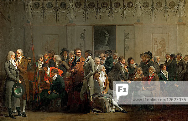 Treffen der Künstler im Atelier von Isabey. Künstler: Boilly  Louis-Léopold (1761-1845)