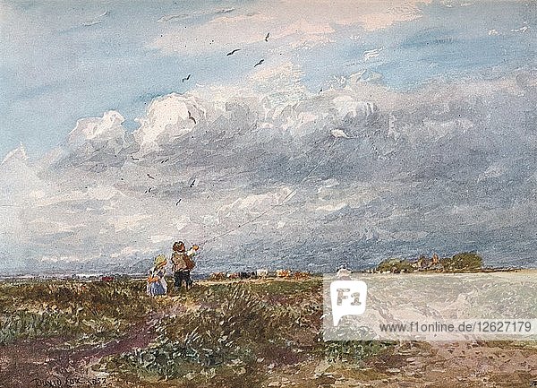Der fliegende Drachen  1852. Künstler: David Cox der Ältere.