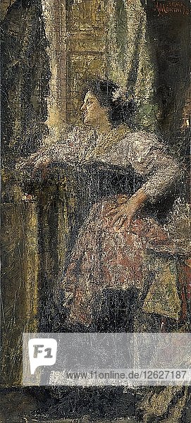 Porträt eines Mädchens  1898. Künstler: Antonio Mancini