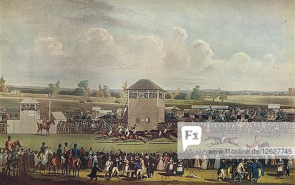 Ascot Heath Races  19. Jahrhundert. Künstler: James Pollard.