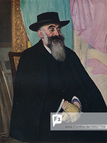Portrait of Lucien Pissarro  Esq  1920. Artist: William Strang.