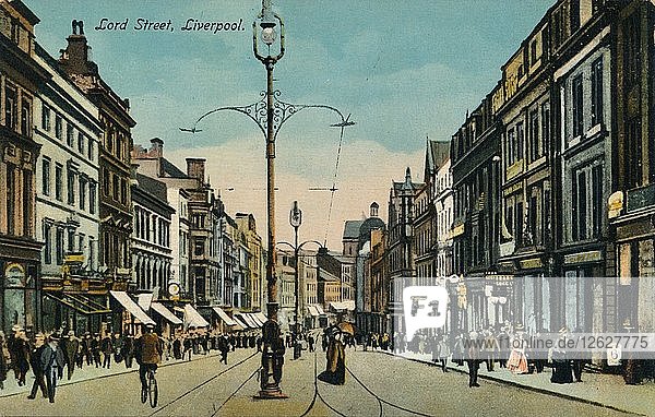Lord Street  Liverpool  um 1910. Künstler: Unbekannt.