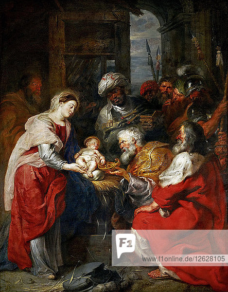 Die Anbetung der Heiligen Drei Könige. Künstler: Rubens  Pieter Paul (1577-1640)