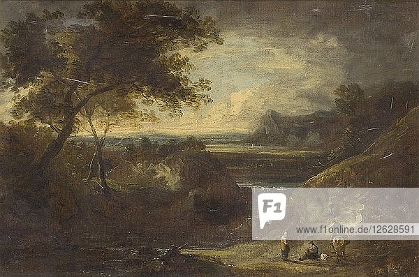 Landschaft mit Figuren  1796-1838. Künstler: Benjamin Barker