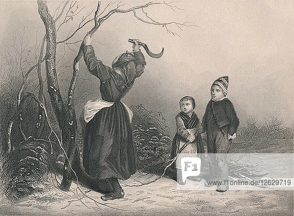 Die Holzfäller  um 1850. Künstler: Unbekannt.