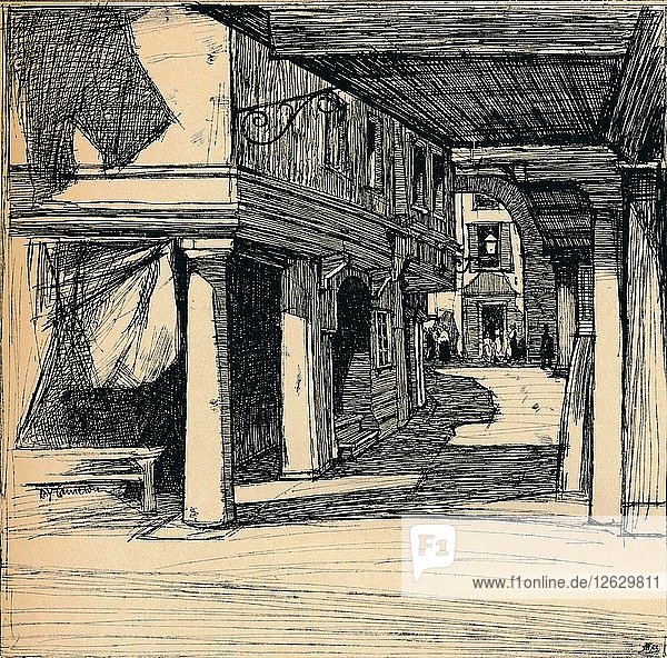 Venezianische Straße  1900. Künstler: David Young Cameron.