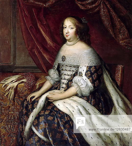 Porträt von Anna von Österreich (1601-1666). Künstler: Beaubrun  Henri (1603-1677)