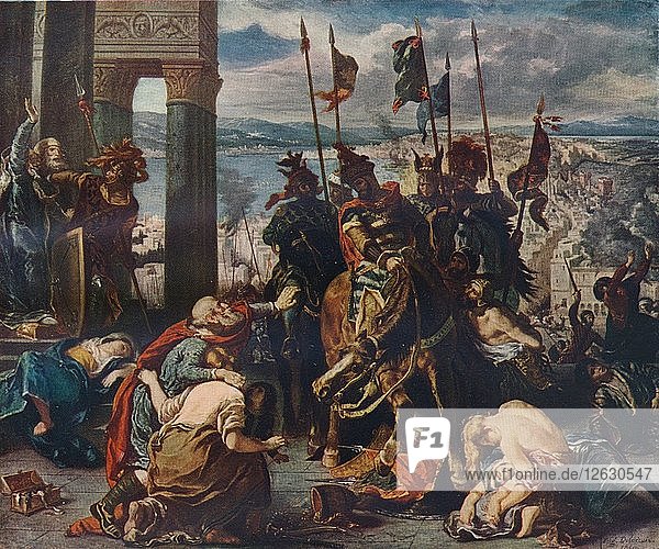 Der Einzug der Kreuzfahrer in Konstantinopel  1840  (1911). Künstler: Eugene Delacroix