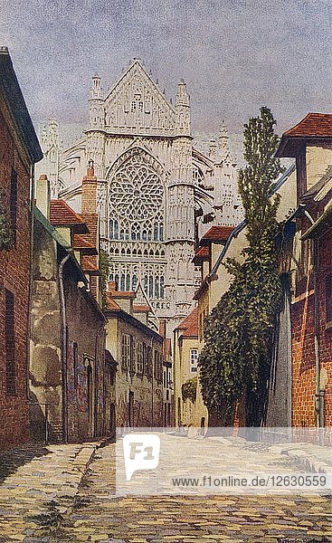 Kathedrale von Beauvais  um 20. Jahrhundert (1933). Künstler: Herbert Gordon Warlow.