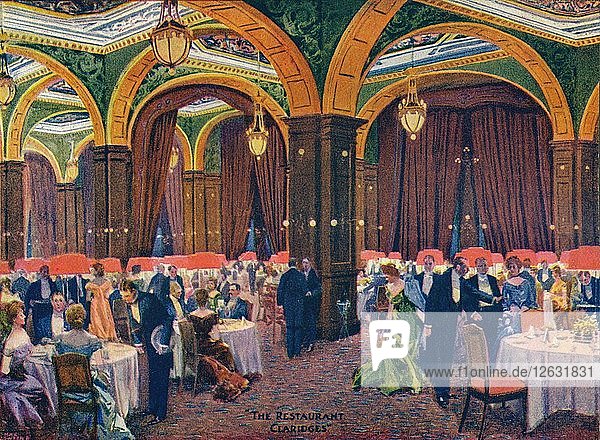 The Restaurant Claridges  c19th century  (1905). Artist: Max Cowper