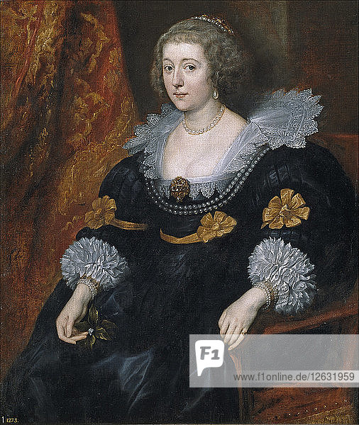 Bildnis der Amalia von Solms-Braunfels (1602-1675). Künstler: Dyck  Sir Anthony van (1599-1641)