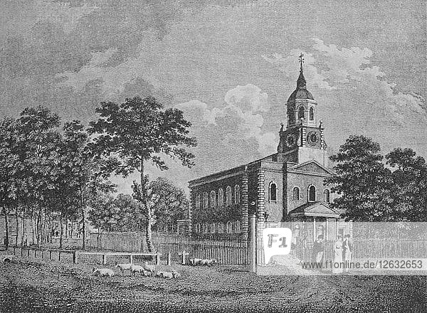 Holy Trinity Church  Clapham  um 1812  (1912). Künstler: Unbekannt.