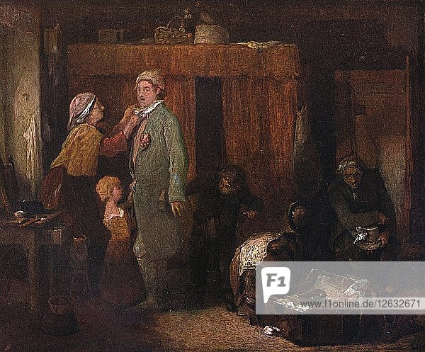 Der Tag der Hochzeit  um 1845 (1904). Künstler: William Mulready.