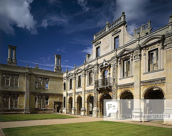 North side of the inner court of Kirby Hall  Northamptonshire  c2000s(?). Artist: Historic England Staff Photographer.