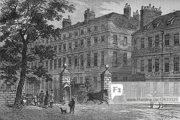 Storeys Gate  St. Jamess Park  Westminster  London  um 1820 (1878). Künstler: Unbekannt.