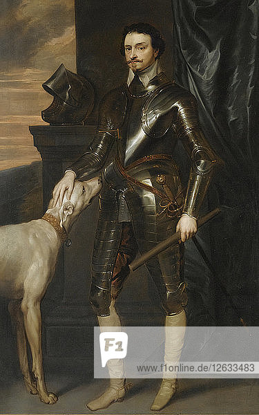 Porträt von Thomas Wentworth  1. Earl of Strafford (1593-1641)  um 1640. Künstler: Dyck  Sir Anthony van  (Atelier von)