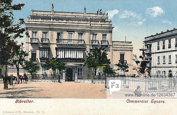Gibraltar - Commercial Square  um 1900. Künstler: Unbekannt.
