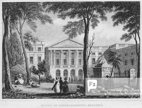 Haus der Abgeordneten  Brüssel  1850. Künstler: William Owen.