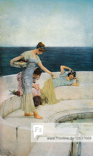 Silberne Lieblinge  um 1903  (1918). Künstler: Sir Lawrence Alma-Tadema.