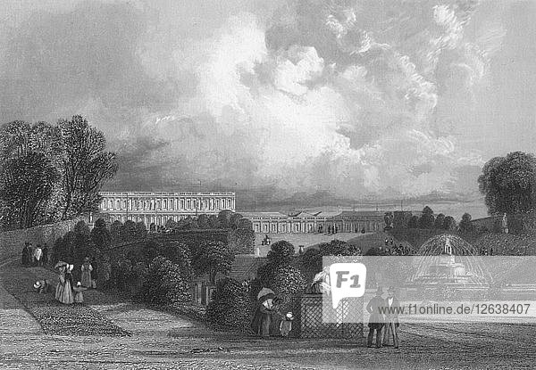 Der Garten von Versailles  1839. Künstler: J. Davis.