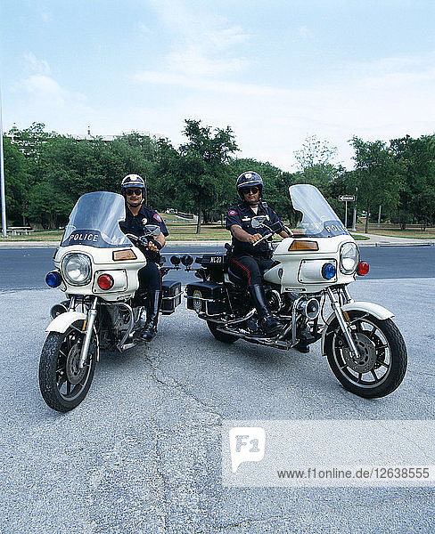 1992 Harley Davidson Polizeimotorrad. Künstler: Unbekannt.