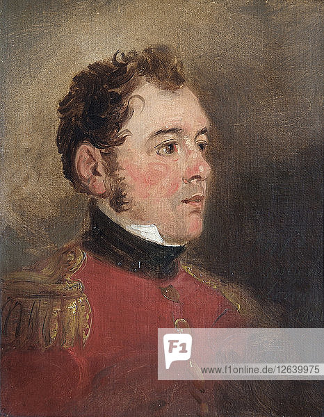 Porträt von General Sir James Shaw Kennedy  britischer Soldat  1821. Künstler: Jan Willem Pieneman.
