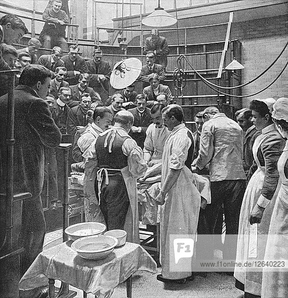 Eine Operation im Charing Cross Hospital  London  1901 (1903). Künstler: Time Life Pictures.
