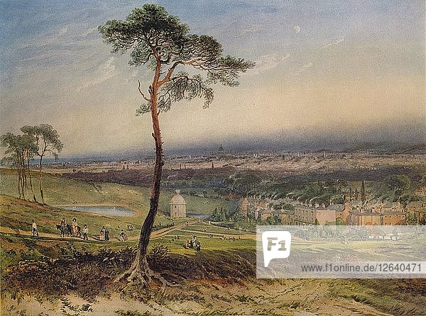 London  from Hampstead  1834. Artist: George Sidney Shepherd.