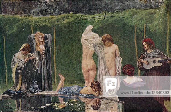 Der Pool  1906  (1918). Künstler: Robert Anning Bell.